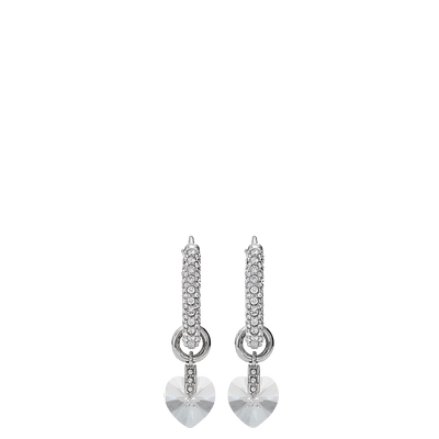 JIMMYCHOO/女士水晶心饰耳环