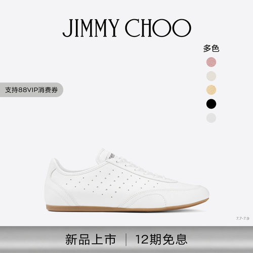 [2026夏季系列]JIMMY CHOO/SUNNY F 女士 皮革混搭低帮运动鞋