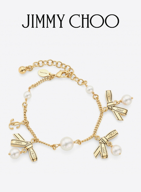 [圣诞礼物]JIMMY CHOO/MULI CHARM RINNON BRACELET女士吊坠手链