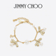 新年礼物 CHARM JIMMY CHOO MULI RINNON BRACELET女士吊坠手链