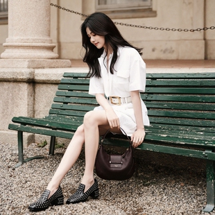 JIMMY CHOO BAR 白鹿同款 HOBO 女士皮单肩包 圣诞礼物