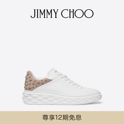 JIMMY CHOO/DIAMOND MAXI M II 男士 白色皮革运动鞋