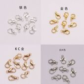 龙虾卡扣手工diy配件饰品材料开口铁圈链条穿手链用 接头吊坠扣