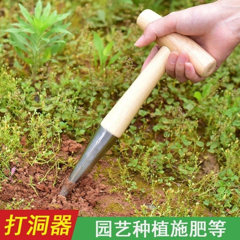 播种移苗追肥神器种菜不锈钢木柄打洞器育苗播籽器多肉打孔器移栽,农机/农具/农膜,移栽器/移苗器/地膜打孔器,淘宝优惠券,粉丝福利购,淘宝优惠卷