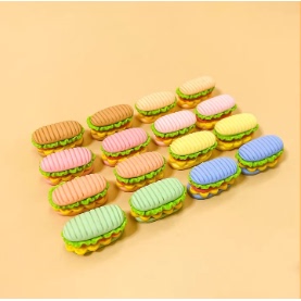 树脂仿真食物卡通食玩热狗 立体仿真DIY马卡龙汉堡新品配件