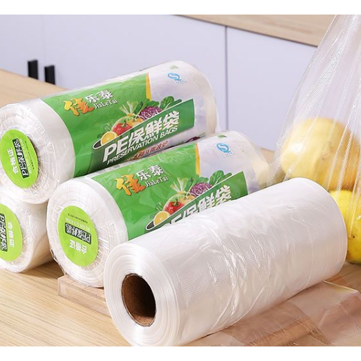 保鲜袋背心式家用加厚大中小号手提食品袋塑料连卷包装袋