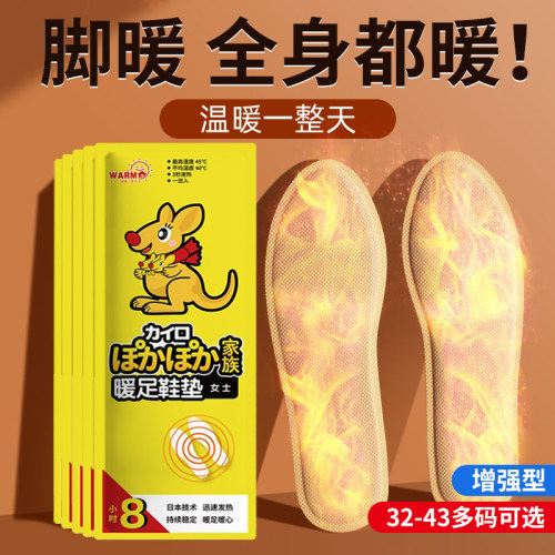 男女发热鞋垫女可行走自发热暖足贴男暖脚宝冬季12小时自加热鞋垫