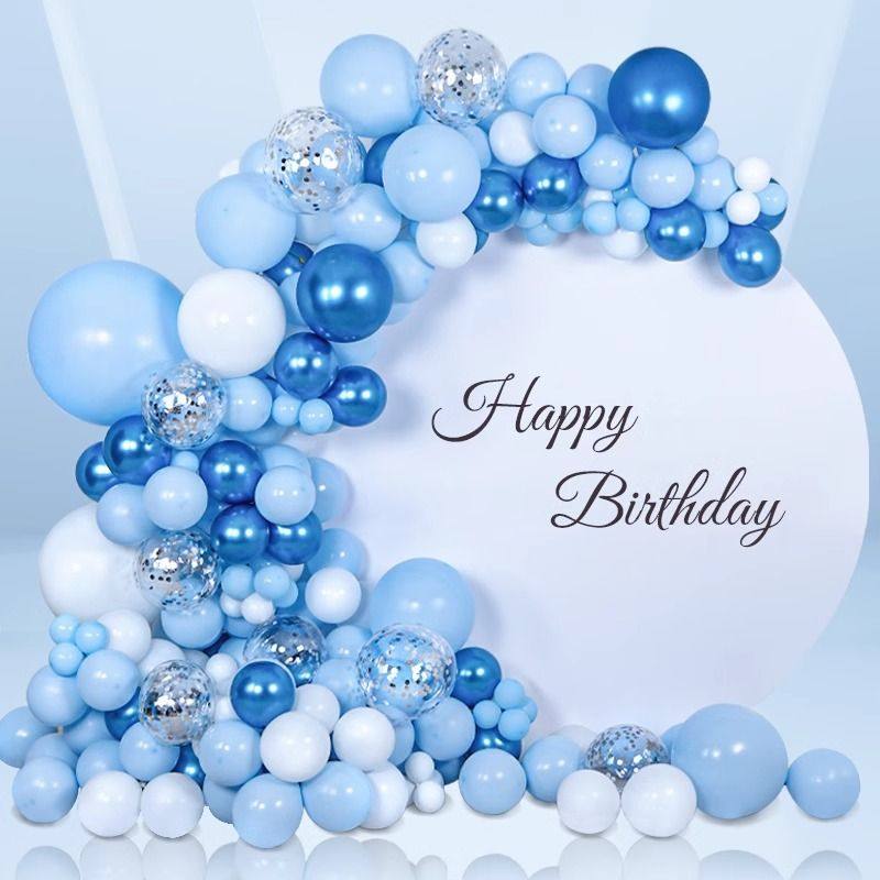 马卡龙气球套装场景布置气球拱门婚庆生日派对装饰店铺气球链套餐