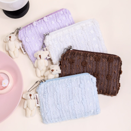 韩系ins随身小号零钱包收纳包大容量便携护肤品甜美可爱化妆包