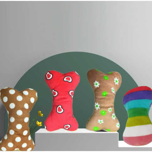 狗狗毛绒玩具骨头系列发声玩具耐咬磨牙猫玩具