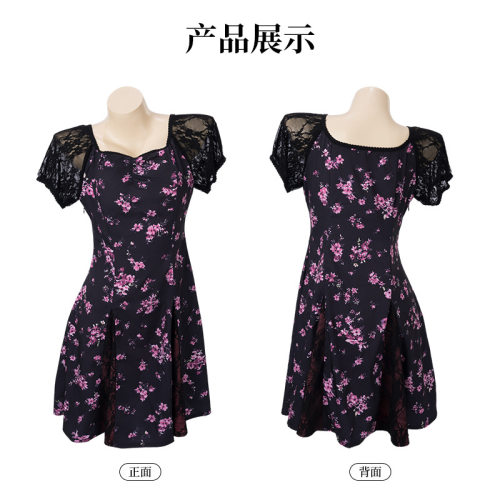 2026年北美电影Obsession痴迷Nikki同款碎花连衣裙万圣节演出服装