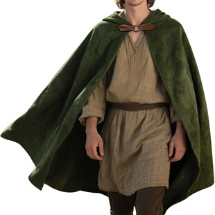 指环王霍比特人cos服佛罗多绿色连帽斗篷中世纪奇幻cosplay全套