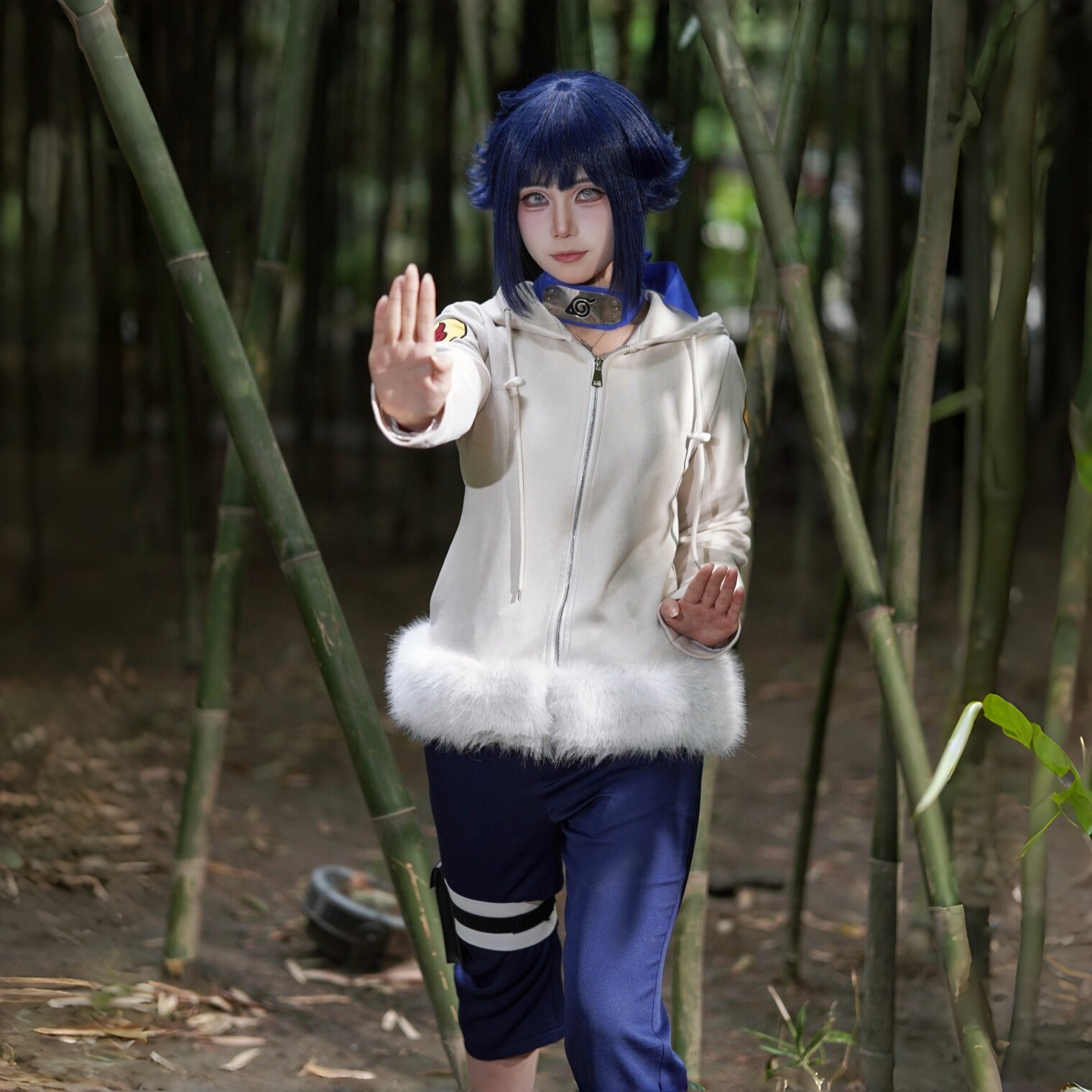 六月家幼年日向雏田cos服木叶少年篇高品质常服材质