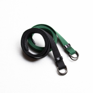 2cm细窄款双环扣帆布腰带女 潮流工装裤学生青年装饰布料皮带嘻哈