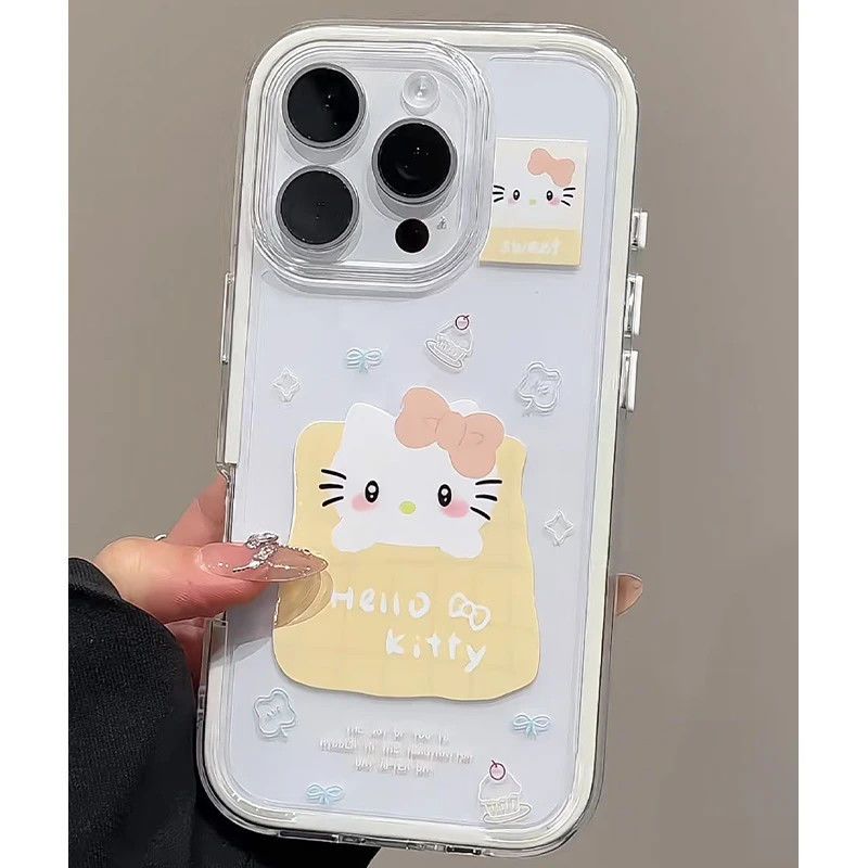 呆萌口袋KT猫适用于OPPOreno14/12/11手机壳a53/a58/a93新款a1活力版a2m防摔Findx8高级感realme真我Q3保护套