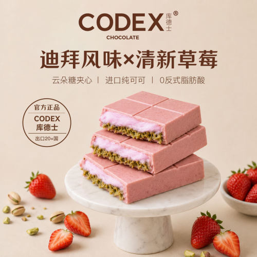 Codex/迪拜风格纯可可脂巧克力