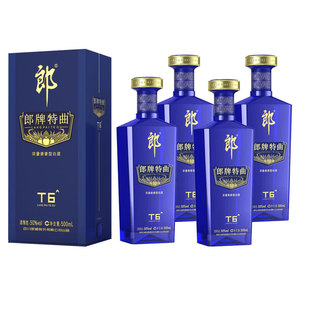 郎酒 郎牌特曲T6浓酱兼香型白酒50度500ml*4瓶 宴请送礼纯粮