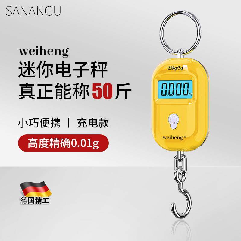 德国手握式市场称菜电子秤手提随身充电款便携式精准微型高精度小图片