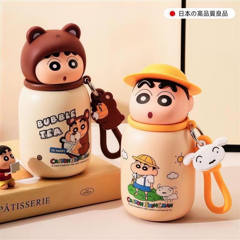 【官方旗舰】蜡笔小新迷你保温杯女2025新款可爱水杯子小巧便携随