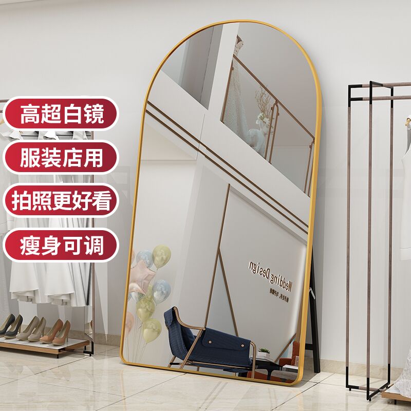 显瘦意致家居北欧拱形金属穿衣镜