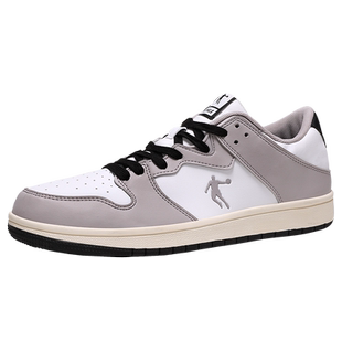 乔丹板鞋男低帮透气黑白熊猫男鞋2025冬季新款鞋子百搭休闲运动鞋