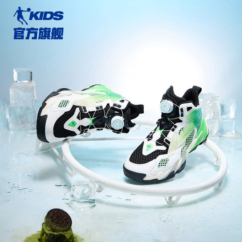 乔丹儿童篮球鞋网孔透气冬季运动鞋旋钮扣耐磨减震男童鞋缓震球鞋,运动鞋new,篮球鞋,淘宝优惠券,粉丝福利购,淘宝优惠卷