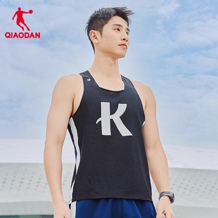 乔丹强风吹拂联名运动背心男2025新款大K网孔透气马拉松跑步男服