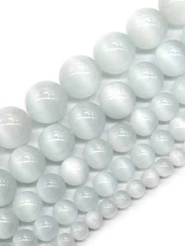 Белые бусины ручной работы, плетеный агатовый браслет подходит для мужчин и женщин, кошачий глаз, связать своими руками