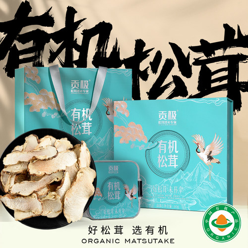贡极野生品馐松茸60g高端礼盒装