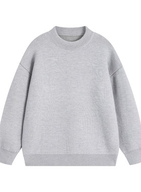 1997邮政局屌丝文艺男方寸先生pd大人19STUDIO纯色圆领毛衣打底衫