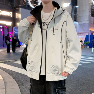 No Need Indeed逼格工作室三川一禾男装吕小虎连帽夹克冲锋衣外套