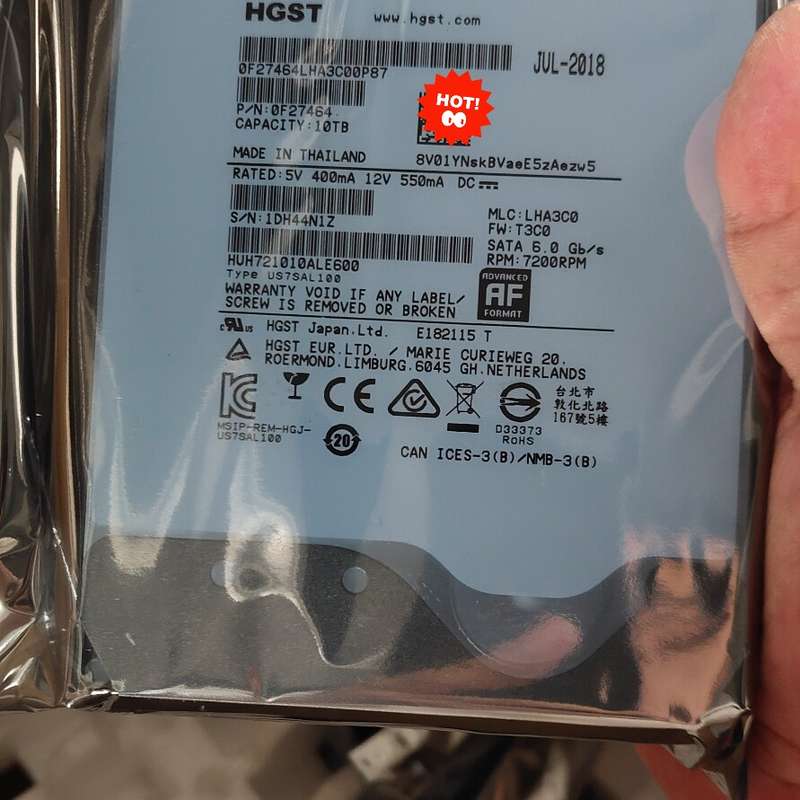 请议价-日立 10T SATA 6GB 7200转 256M 企业级