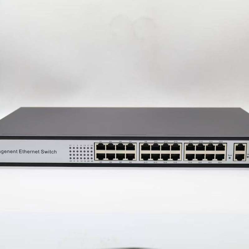 请议价-全千兆28口光纤交换机24口POE4个SFP光口网管型交换机