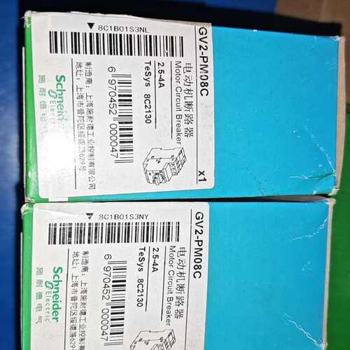 请议价-GV2-PM08C施耐德电动机断路器，2.5-4A，TeSy