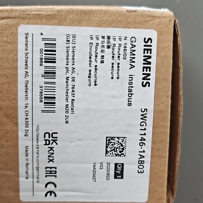 请议价-西门子KNX IP路由器安全模块，型号5WG1146-1AB