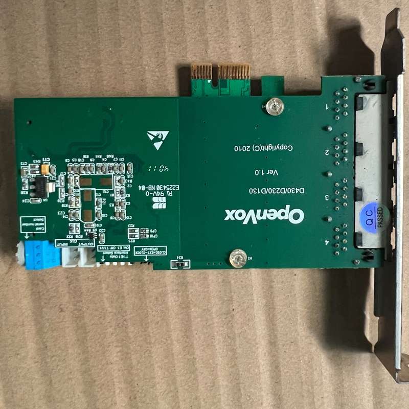 请议价-OpenVox DE430E数字语音卡asterisk中继网