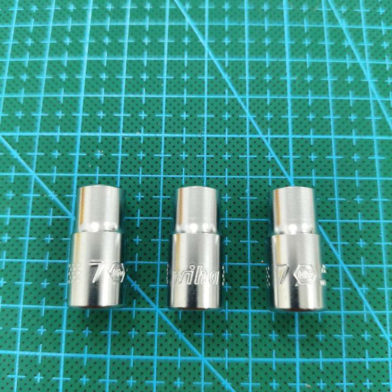 请议价-德国威汉WIHA记录飞棘轮1/4公制六角套筒7mm