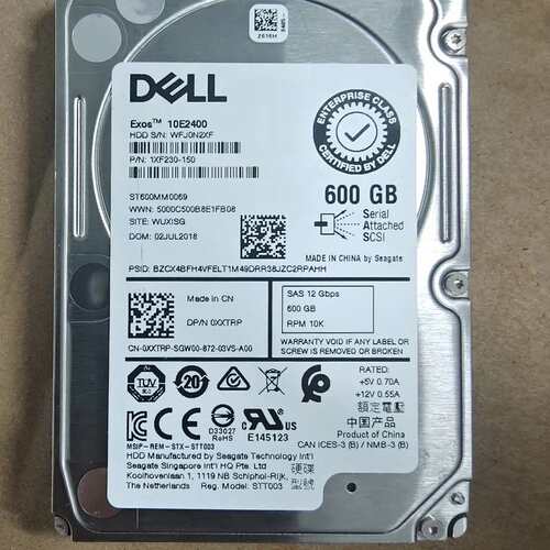 请议价-戴尔 Exos 10E2400 600G 10K SAS 2