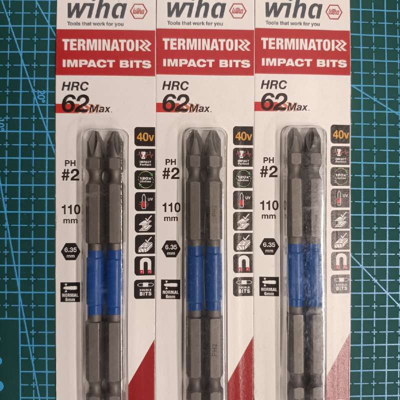 请议价-德国威汉WIHA电动批头十字PH2强磁性冲击加长超硬9100