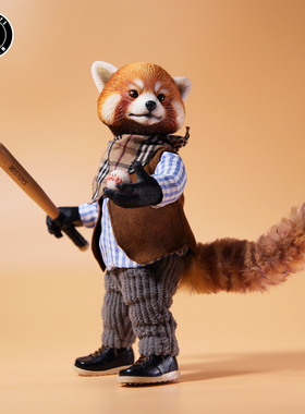 现货 MOSTOYS 胖小达掌上动物城小熊猫全身可动玩偶挂件潮玩