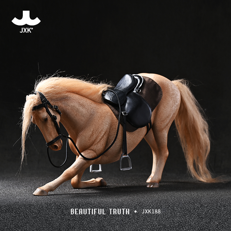 现货 JXK 1/12 温血马3.0 兵人潮玩骏马坐骑手办仿真动物摆件模型