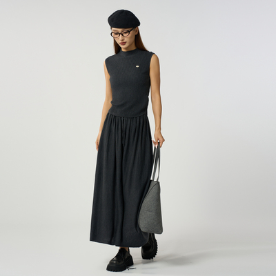 西町村屋学院风针织上下套女2025秋季新款气质无袖套装XAAC10092