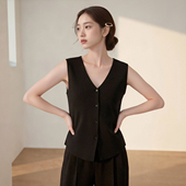 简约气质感无袖 西町村屋法式 新款 女春季 上下套AA9601013 针织套装