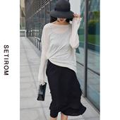 修身 西町村屋法式 新款 夏季 腰部抽皱裙子ZB9404001 吊带连衣裙女装