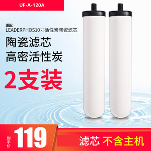 两支装适配雷谛/LEADERPHOS款UF-A-120A型净水器陶瓷滤芯送砂纸