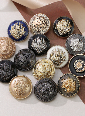 复古纽扣英伦学院制服金属扣子大衣成衣开衫毛衣西服西装衣服钮扣