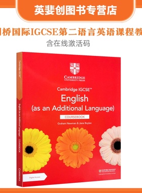 0472/考试新版Cambridge IGCSE English as an Additional Language Coursebook with Digital  学生用书【9781009150057】