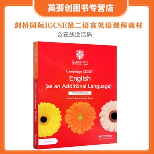 English Additional 考试新版 IGCSE 学生用书 0472 Digital Cambridge Coursebook Language 9781009150057 with