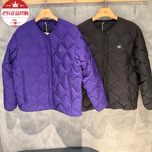 可隆KOLON SPORT CAMP女款波浪纹大口袋鹅绒长袖羽绒服LKDJ5WTK16