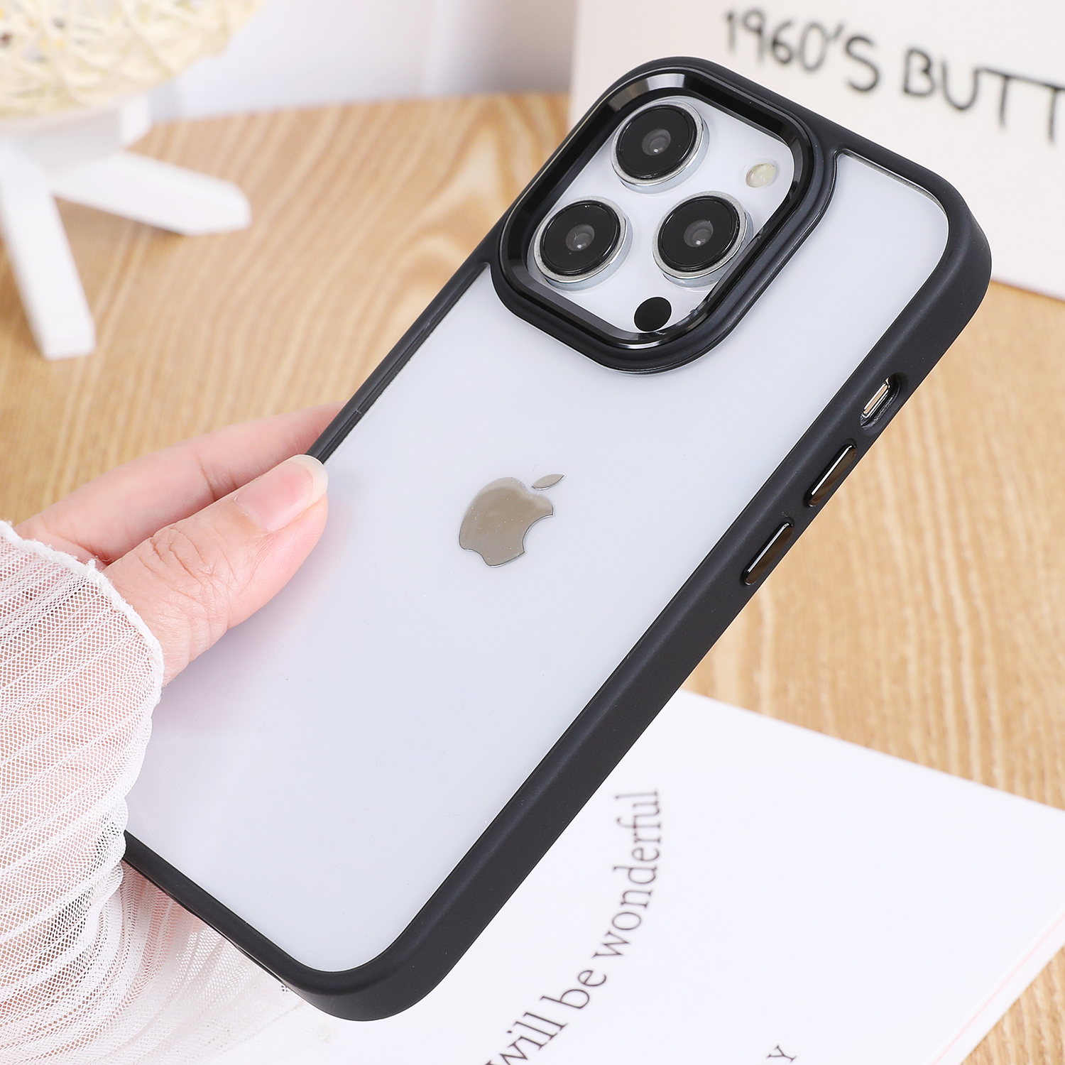 黑色适用苹果15手机壳14硅胶12防摔pro新款max轻奢13高级感iphone16透明11不包镜头plus时尚软边硬壳简约大气
